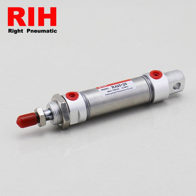Types Of Double Acting Pneumatic Cylinder MA Series Stainless Steel Mini Air Cylinder Manufacturer