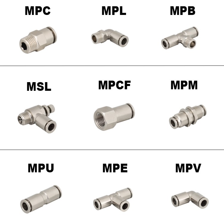 Type Of Pneumatic Fittings