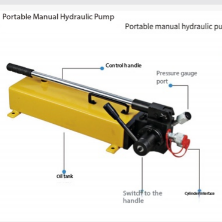 portable manual hydraulic pump