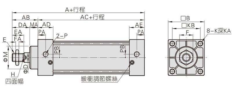 Standard Pneumatic Cylinder