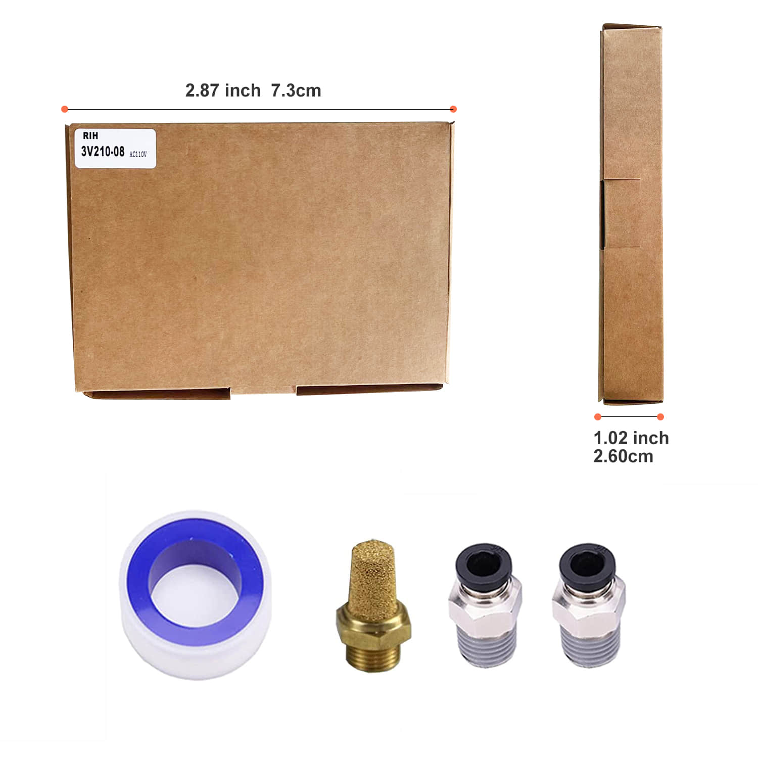 3/2 Way AC110V 3V210-08 1/4 inch Electric Control Solenoid Valve