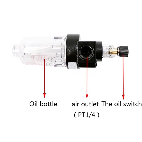 Pneumatic Air Lubricator AL Series Compressed Air Source Treatment Unit Oil Mist Water Separator