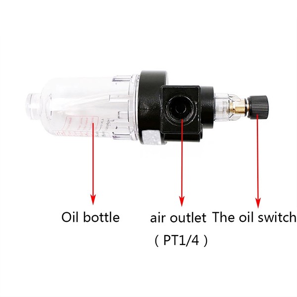 China Pneumatic Lubricator AL Series Compressed Air Source Treatment Unit Oil Mist Water Separator