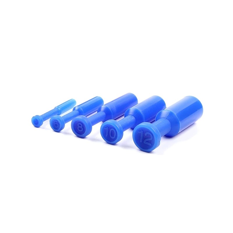 Pneumatic Blanking Plug Blue Color Nylon Blanking Plug Hose Tube Dustproof Seal Connector