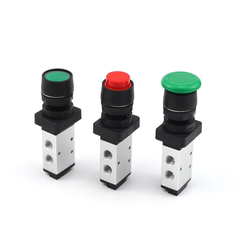 Mechanical Valve M5 Series 5/2 Way Pneumatic Manual Switch Threaded External Control Valve