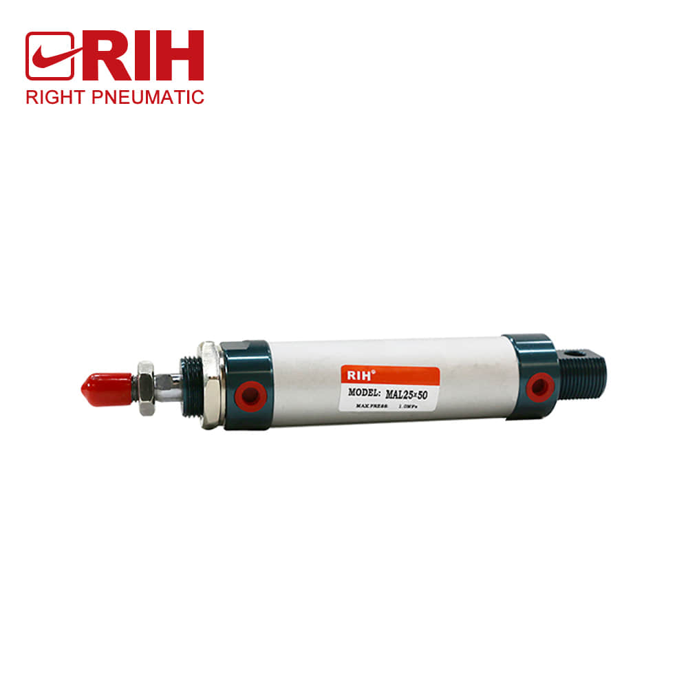 Cylinder Type Mal Series G1/8 Slim Small Mini Adjustable Pneumatic Aluminum Cylinder With Magnet