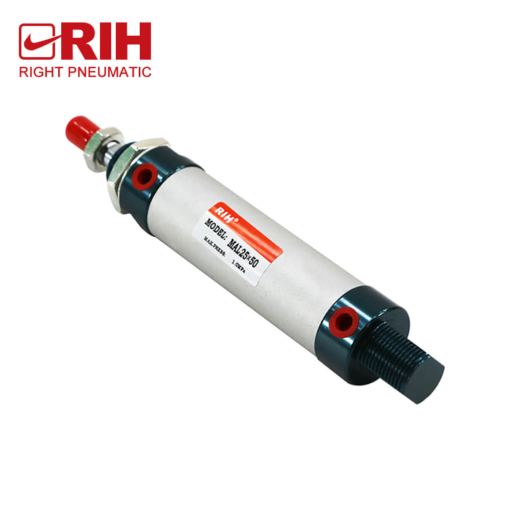 Cylinder Type Mal Series G1/8 Slim Small Mini Adjustable Pneumatic Aluminum Cylinder With Magnet