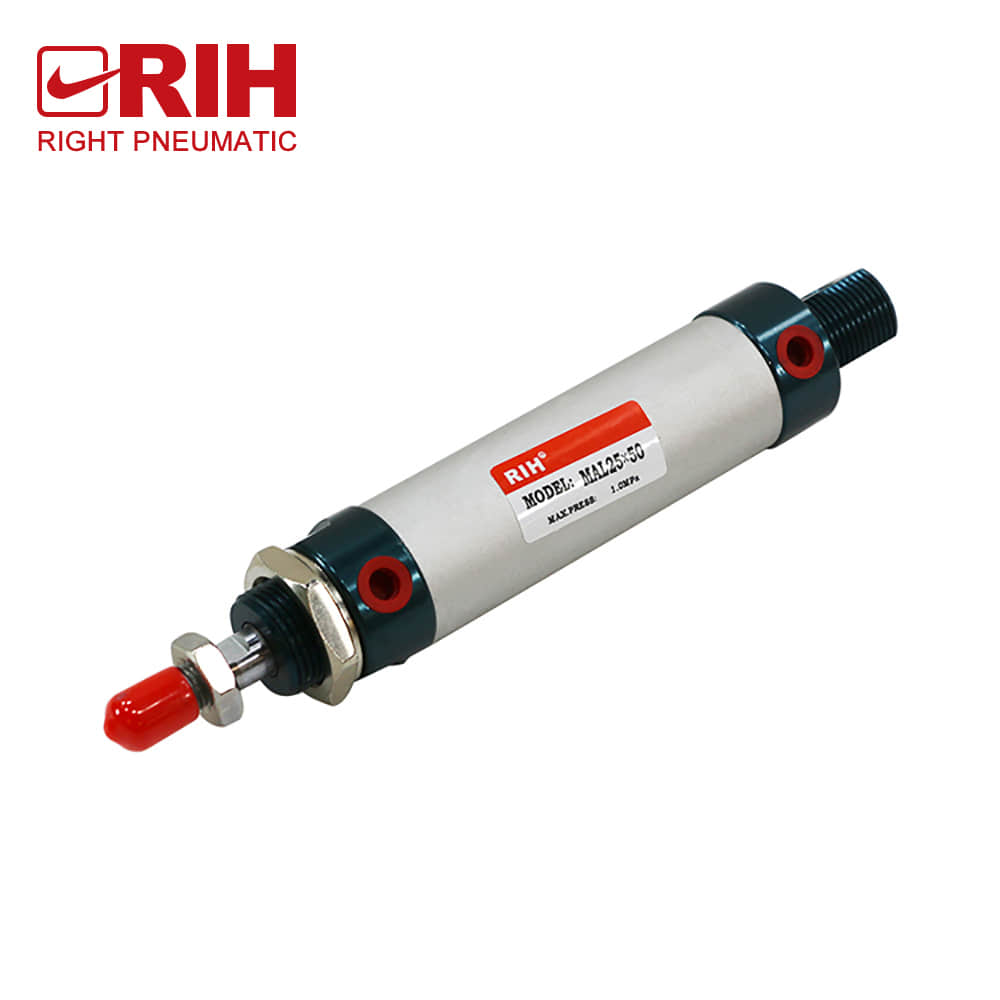 Cylinder Type Mal Series G1/8 Slim Small Mini Adjustable Pneumatic Aluminum Cylinder With Magnet