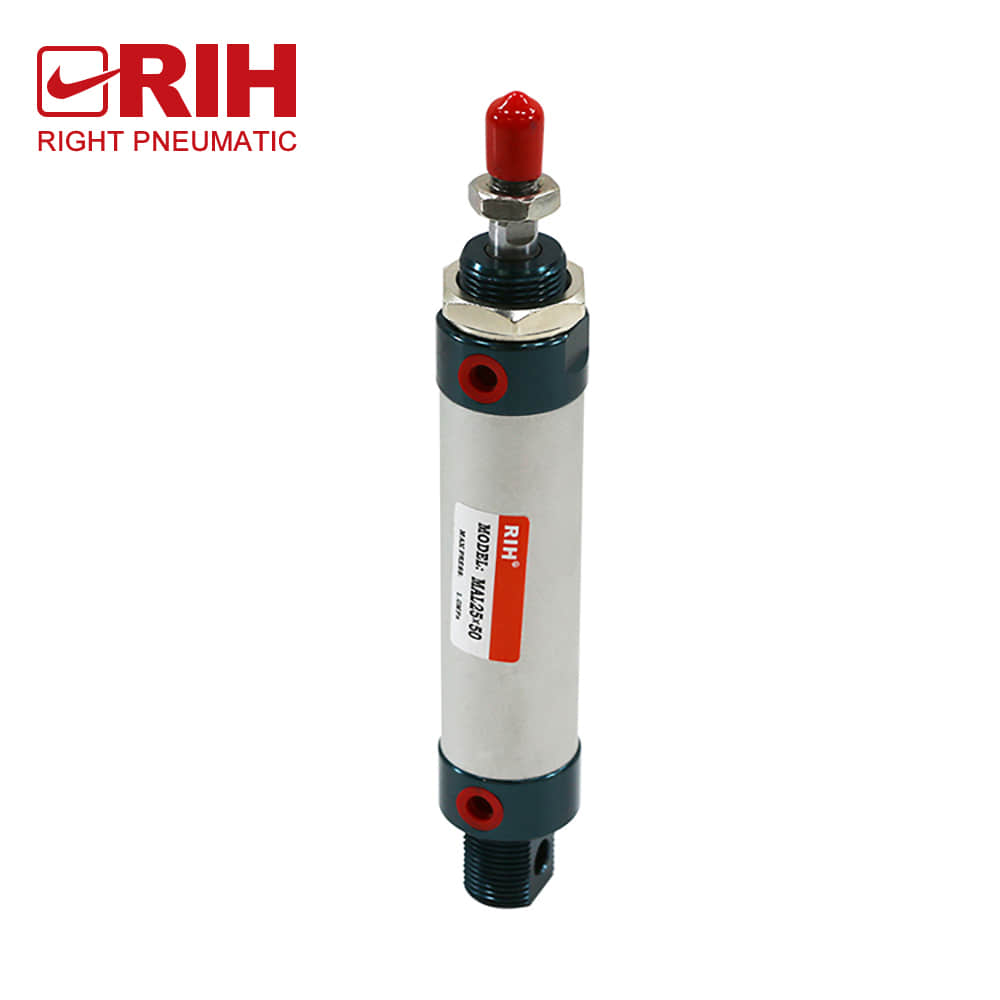 Cylinder Type Mal Series G1/8 Slim Small Mini Adjustable Pneumatic Aluminum Cylinder With Magnet