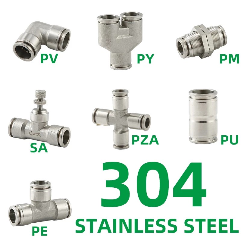 Pneumatic Push To Connect Fittings
