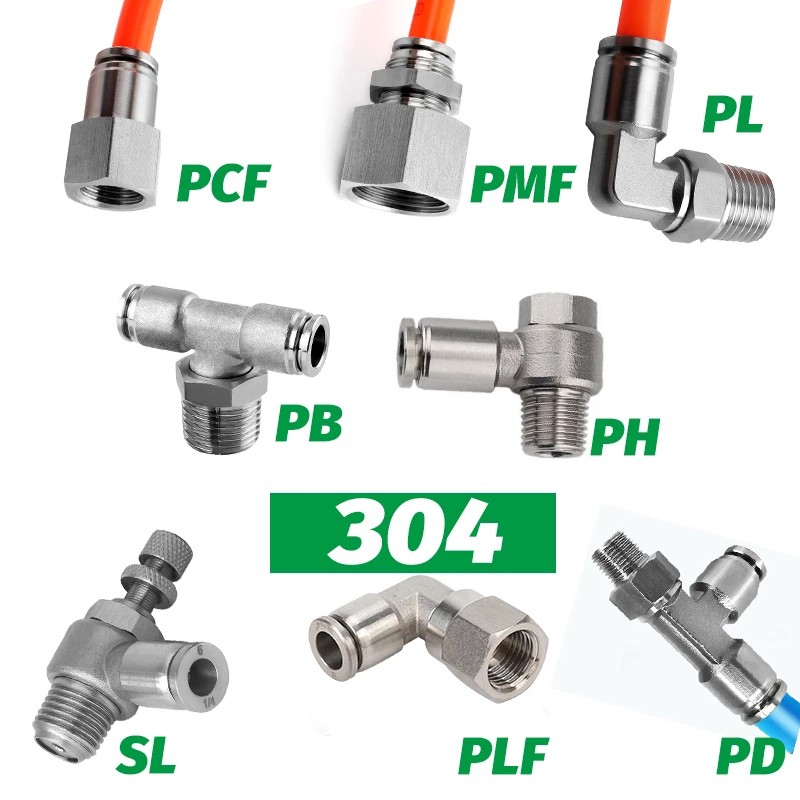 Pneumatic Push To Connect Tube Fittings