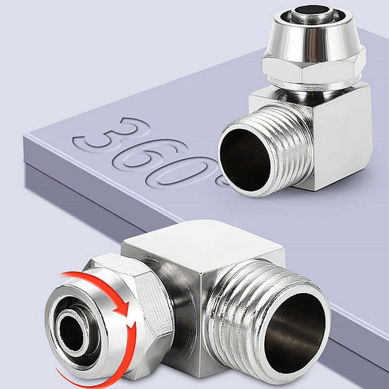 Threaded Pneumatic Fittings Quick Wring Connect Air Compressor Hose Quick Connector Joint