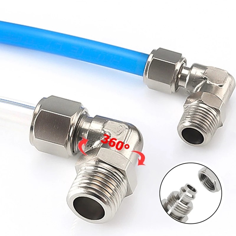 Threaded Pneumatic Fittings Quick Wring Connect Air Compressor Hose Quick Connector Joint