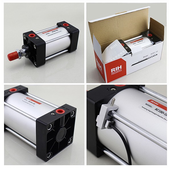 Pneumatic Cylinder Types Supplier SC Series Double Acting Standard Air Cylinder Manufacturer