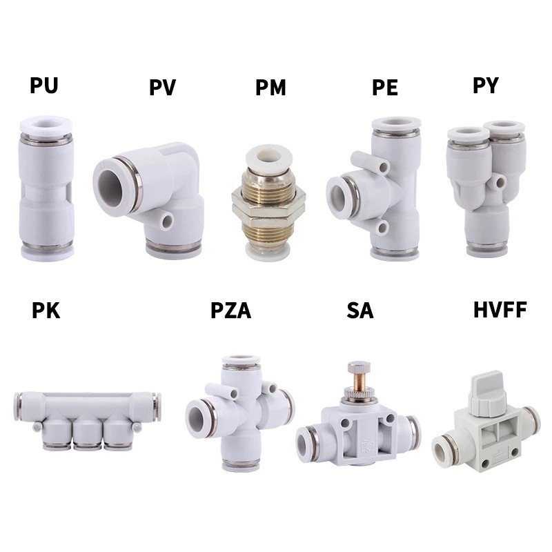 Pneumatic Push In Air Fittings