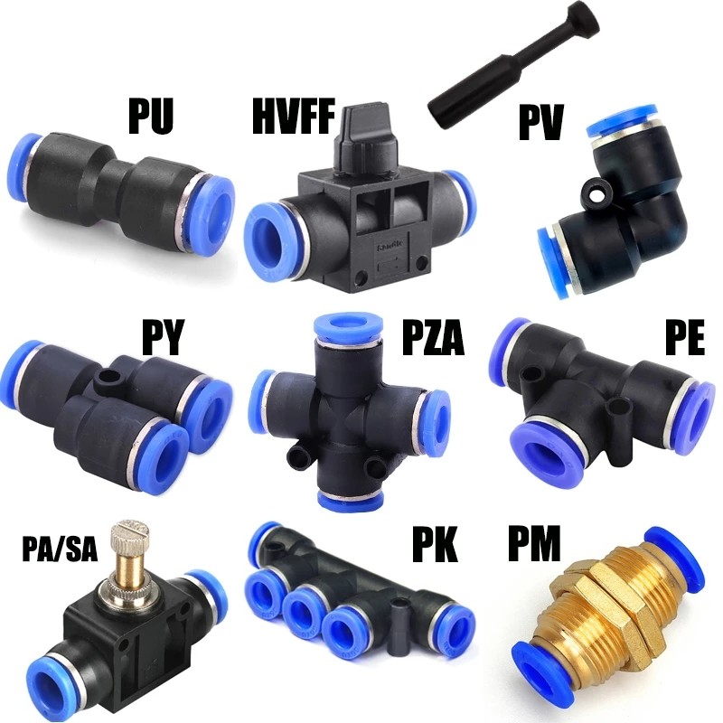 Best Pneumatic Fittings Supplier Plastic Series Push-In Air Fittings Manufacturer