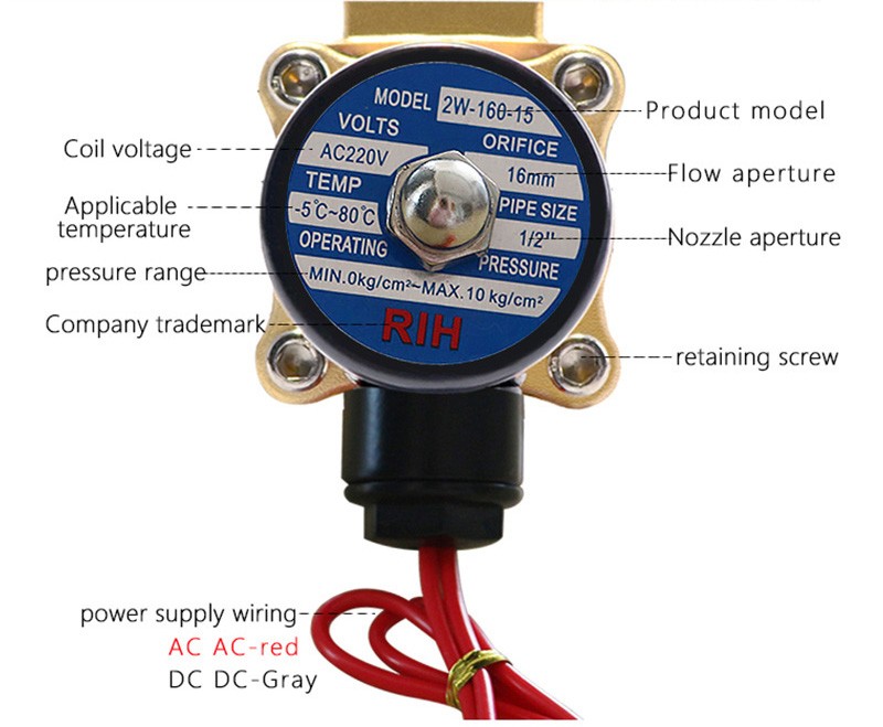 2 Way Solenoid Valve For Water