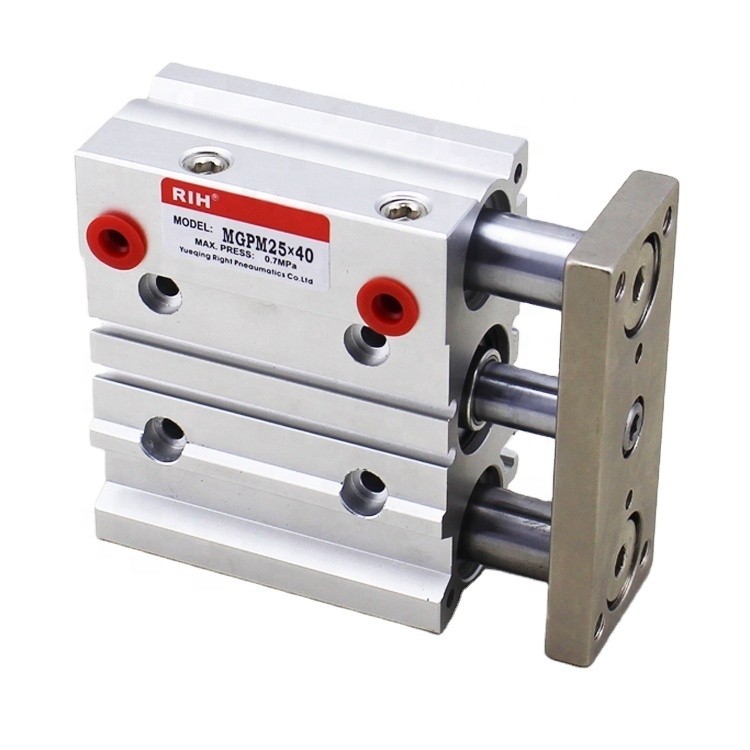 China Pneumatic Air Cylinder MGPM Series Compact Dual-guide Side Bearings Pneumatic Cylinder