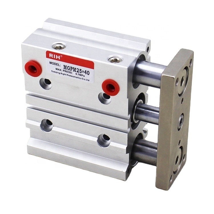 China Pneumatic Cylinder MGPM Series Compact Dual-guide Side Bearings Pneumatic Cylinder