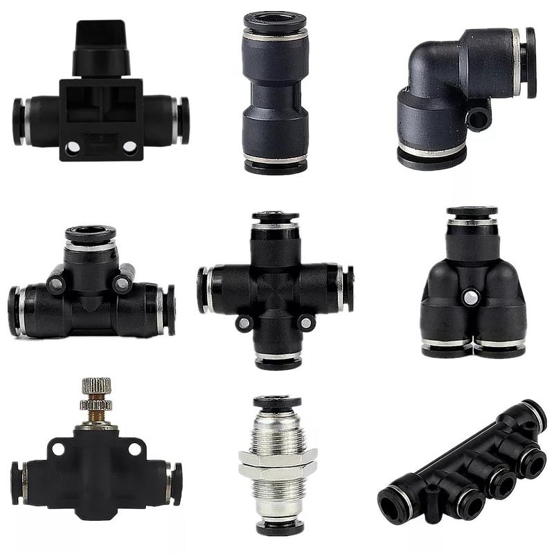 Pneumatic Air Hose Fittings Supplier Plastic Series Push-In To Connect Fittings Manufacturer