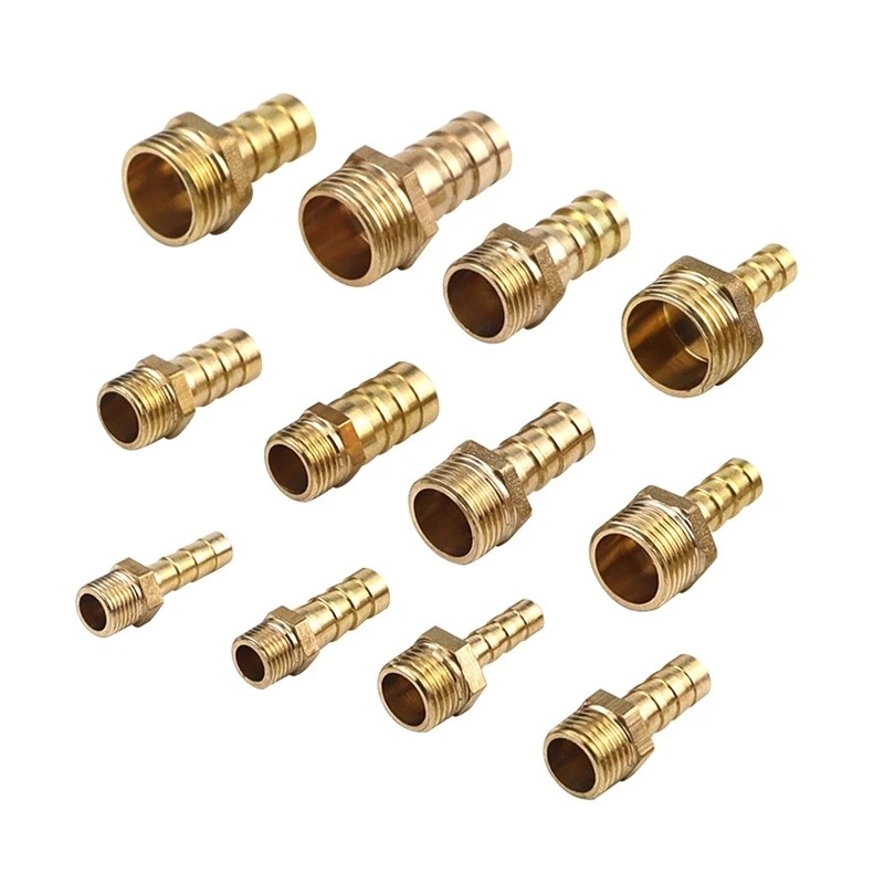 Pneumatic Brass Fitting Pagoda Joint Hose Barb Coupler Connection Air Fuel Water Fittings