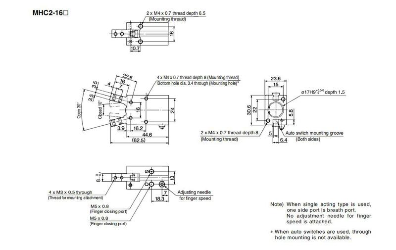 Pneumatic Gripper Cylinder