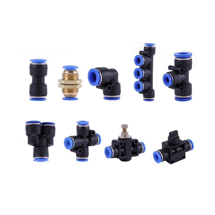Pneumatic Plastic Fittings Supplier Plastic Series Push-In Air Fittings Manufacturer