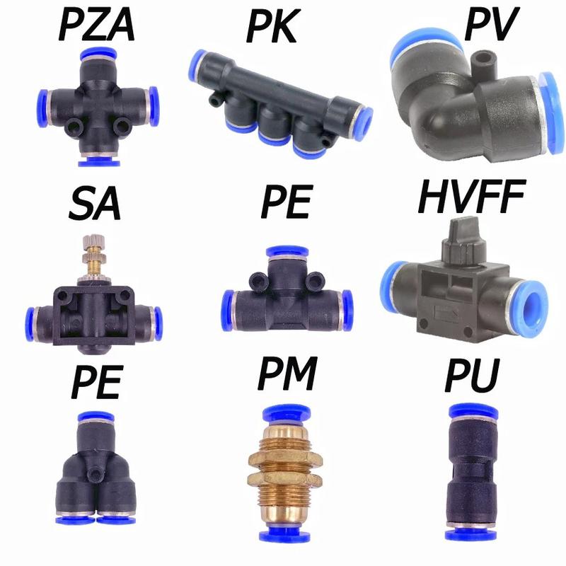Pneumatic Push-To-Connect Fitting Supplier Plastic Series Push-In Air Fittings Manufacturer