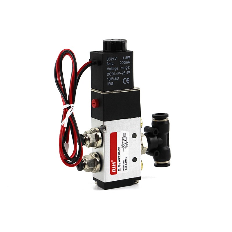Pneumatic Solenoid Valve Wiring Manufacturers 4V Series 4V210-08 Suppliers