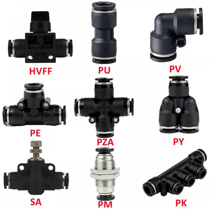 Pneumatics Fittings Supplier Plastic Series Push-In Air Fittings Manufacturer
