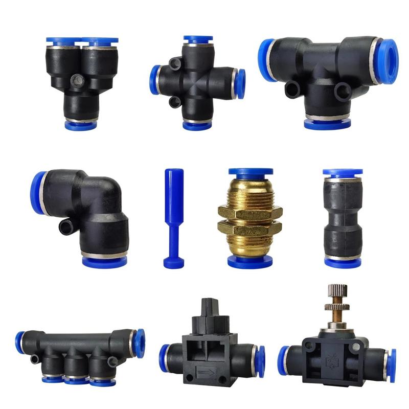 Push In Fittings Pneumatic Supplier Plastic Series Push-In Air Fittings Manufacturer