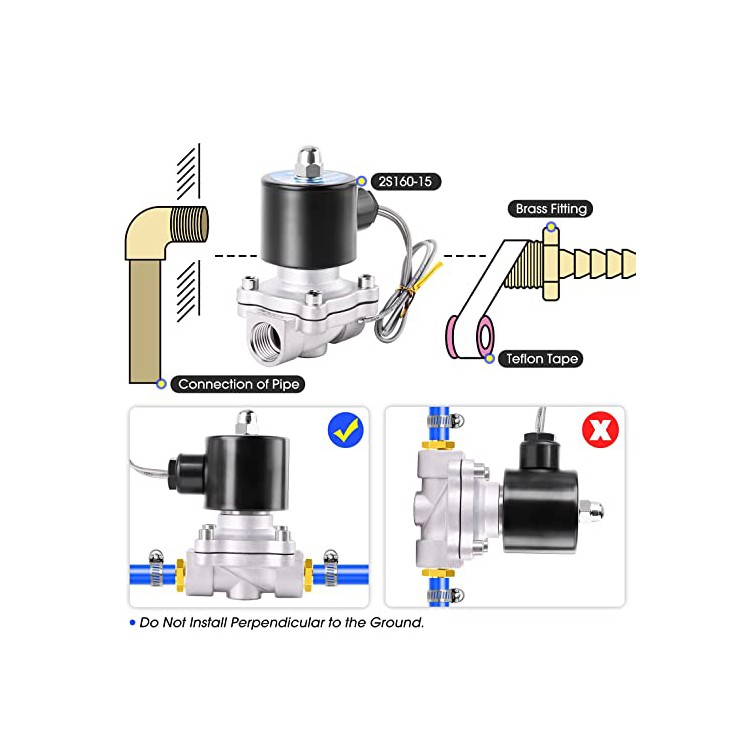 Water Solenoid Valve Supplier 2S Series Stainless Steel Normally Closed Electric Solenoid Valve