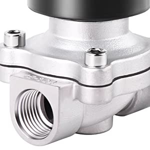 Water Solenoid Valve 24VDC 2S Series Stainless Steel Normally Closed Electric Solenoid Valve