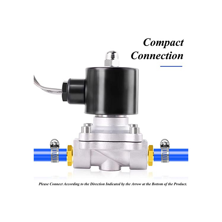 Water Solenoid Valve Factories 2S Series Stainless Steel Normally Closed Electric Solenoid Valve