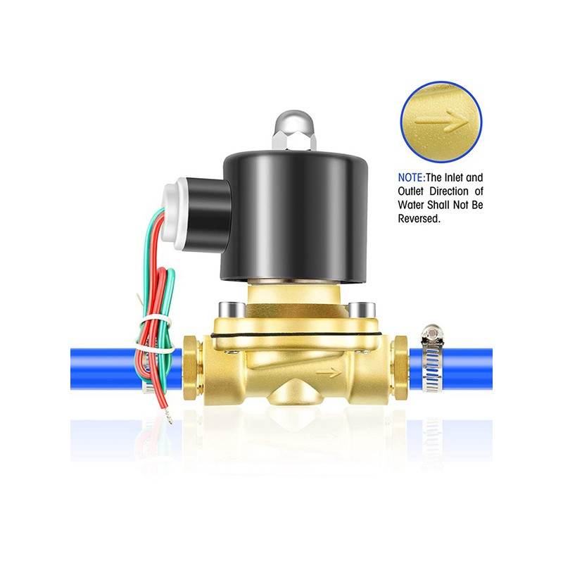 2 Way Solenoid Valve For Water 2W Series 2W160-15 Brass Electric Solenoid Valve Manufacturer